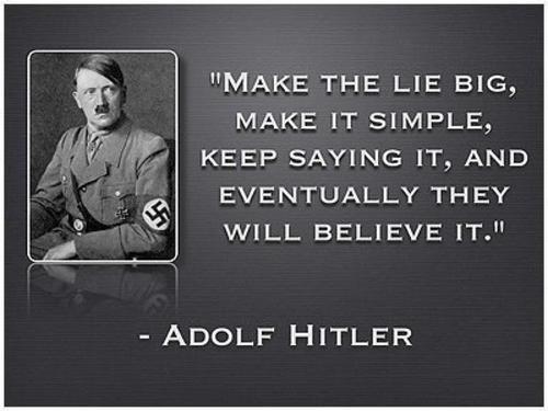 Image result for the big lie, hitler