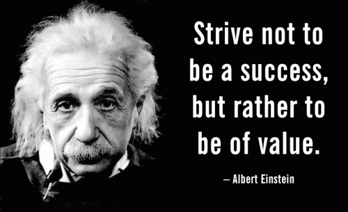 Image result for albert einstein value quote