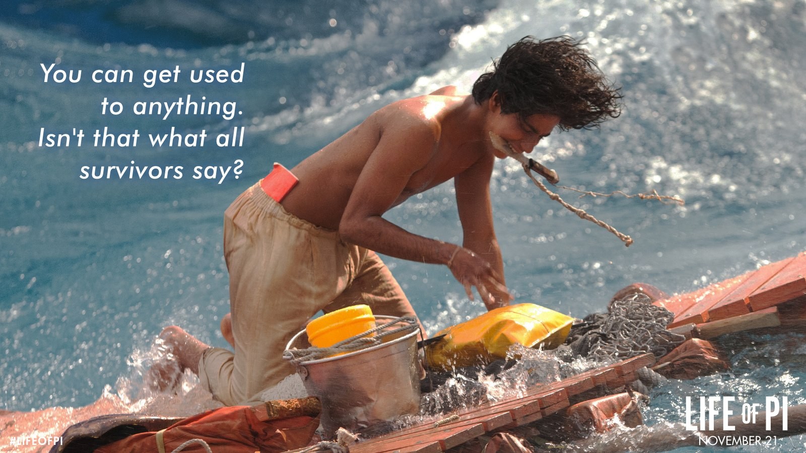 Life of Pi · You can used to anything Isn t that what all survivors